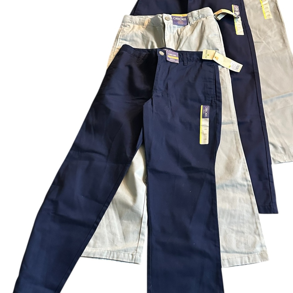 Cherokee Navy and Gray Pants Set
